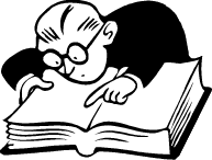 本で調べ物をしている人